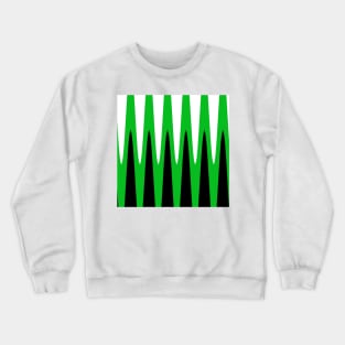 Wave Design Green Crewneck Sweatshirt